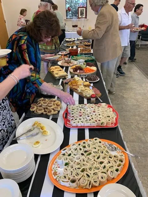 75th anniversary Oct 2022 potluck, food